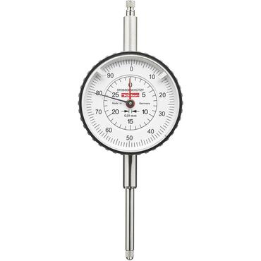 Dial gauge with larger range and impact protection wheel type 4215